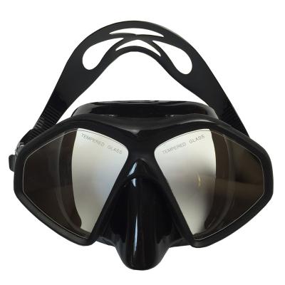 China 2019 new style dive mask NO FRAME spearfishing adult black snorkeling mask swim mask low volume scuba diving mask/clear for sale