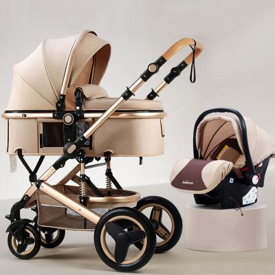 China Wholesale High Landscape Baby Stroller 3 in 1 Baby Stroller Parm Kinderwagen Carriage Lightweight Buggy Stroller Light For Travel for sale