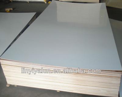 China Indoor High Glossy Polish Polyester Plywood for sale