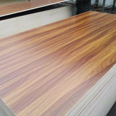 China 12mm 15mm 18mm moisture proof melamine faced mdf board/slot mdf/waterproof mdf board for sale