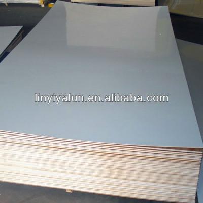 China Linyi plywood factory bottom plywood factory bottom plywood facotry mat PVC plywood white board bottom price for sale