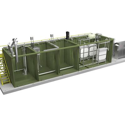 China Customizable Packaged Sewage Treatment Plant Units For Hotel Resorts And Village，Fully quantified processing equipment for sale