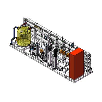 China Sistema de ósmosis inversa de membrana SWRO 8040 4040 para el tratamiento de aguas industriales y aguas residuales en venta