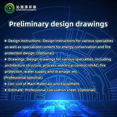 China Design Drawings For Sewage Treatment Plant Renovation And Landfill Incineration Plant Project for sale