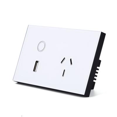 China Residential / Multi-Purpose US Standard Smart Electric Switch Socket Wifi Usb Wall Outlet for sale