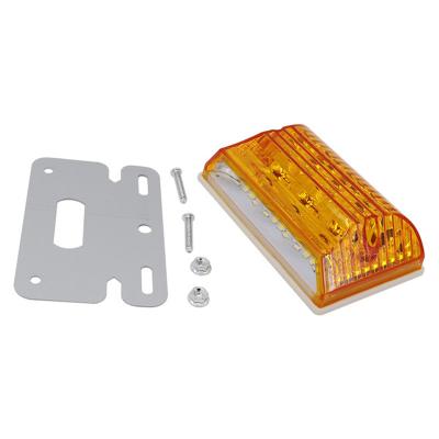 China Red Rectangle Waterproof Truck LED Side Marker Lights for sale