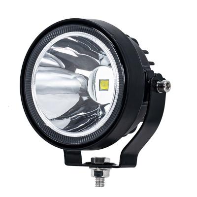 China Waterproof New Arrival Best Selling 12v-80v Led Spot Light Round White Amber Automobile Working Lamp for sale