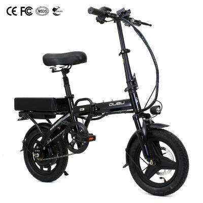 China Hot Sale 250W 48V Aluminum Alloy Folding Electric Bike Ebike for sale