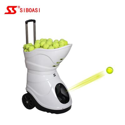 China 140KM/H White Tennis Ball Shooting Machine With Remote Control for sale