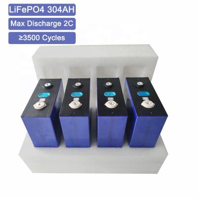 China Home Appliance Lithium Cells 3.2V 300Ah 302Ah 304Ah LiFePO4 Battery Cells LF304 Lithium Phosphate LiFePO4 For Solar System for sale