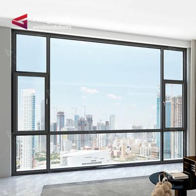 China Screen Folding Ceiling Frame Slim Minimalist Design Aluminum Window System for sale