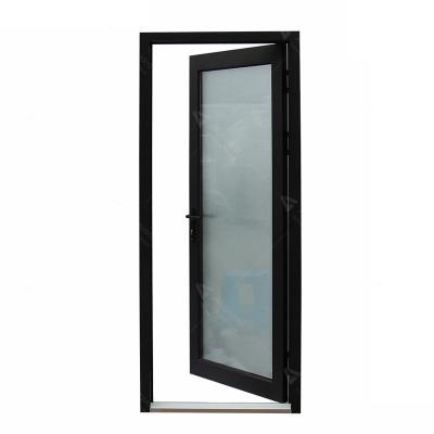 China New Design Interior Swing Bathroom Hinged Doors / Aluminum Casement Toilet Door for sale