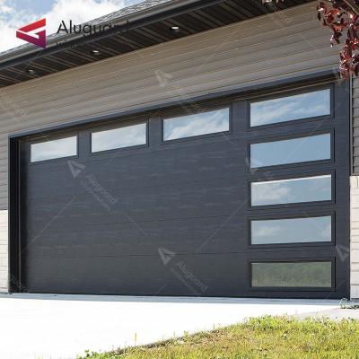 China Windproof Garage Door Outdoor Automatic Home Modern Design Remote Control Garage Door for sale