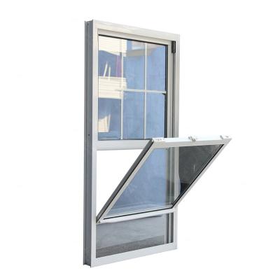 China Folding Aluminum Sliding Screen Vertical Hung Window / Double Glazed Hung Windows for sale