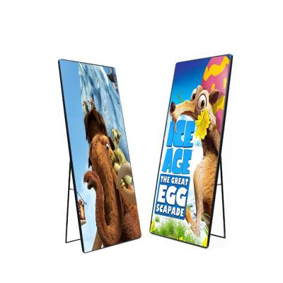 China P3mm Slim Indoor Stand Led Screen P3 Advertising Led Poster Led Digital Signage for sale