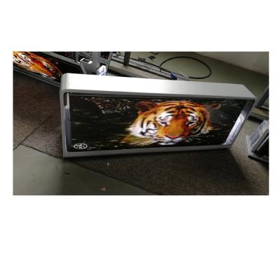 China Street outdoor high resolution car led roof sign p5 4g outdoor car led roof sign for sale