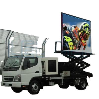 China Outdoor Mobile Video Display Advertising 3 Sides 3.5*1.6m Billboard P5 Truck Vehicle Car Led Display Screen Truck for sale