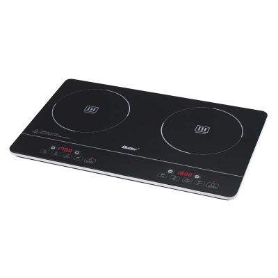 China 10-stage Cooking Power OEM Logo 220-240V/120V 3500W/1800W Professional Custom 2021 Double-Hob Induction Cooker-Made by Better IH for sale