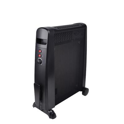 China Wholesale Free Fast Heating Mica Radiator Black 2000W Electric Flat Panel Heater For Home Use for sale