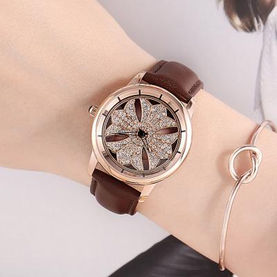 China GUOU 6004 New Design Water Resistant Made In PRC Quartz Female Watch Band Elegant Leather Water Resist Concise Casual Watch Kit for sale