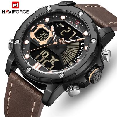 China NAVIFORCE NF9172 Alarm Top Brand Fashion Sports LED Wrist Watch Luxury Analog-Digital Quartz Watch for sale