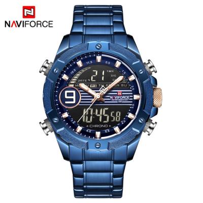 China NAVIFORCE 9146 Automatic Dual Date Display Digital Watch For Men for sale