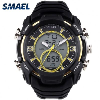 China SMAEL 1349 Alarm Boys Digital Watch Silicone Character Mode Customized Multi Function Sports Stylish Dual Band Display Watch for sale