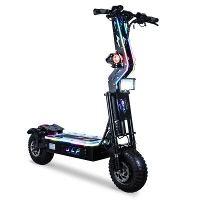 China Men FLJ 14inch Fat Tire 8000w Fat Off Road Electric Kick Scooter Adult Double Motor Powerful Folding Top for sale