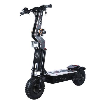 China FLJ Unisex 14inch Fat Off Road Mobility Scooter 60v 72v 8000w Top Powerful Electric Scooter 90-100km/h Double Motor Fast for sale