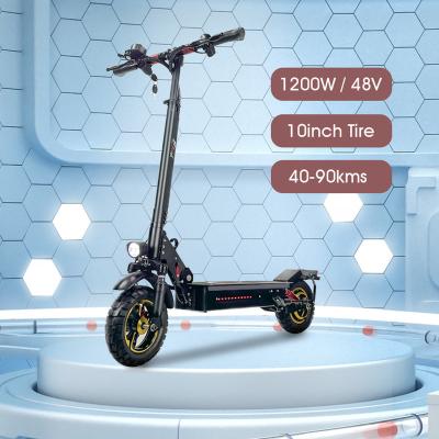 China Men 48V FLJ 10 Inch Tire Electric Scooter 1200W e Scooter for sale