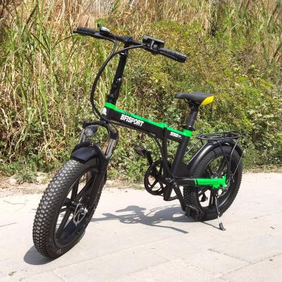 China BFISPORT 250W Fat Alloy Aluminum Electric Bike Folding High Speed ​​Dirt Electric Bike 20 Inch Foldable Bicycle Mountain Bike for sale