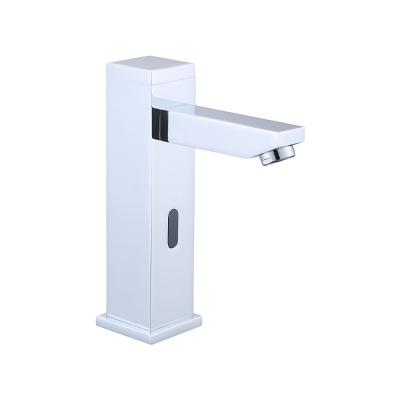 China Thermostatic Faucets Single Cold Water Faucets Platform Mounted Auto Sensor Touchless Infrared Bathroom Faucet for sale