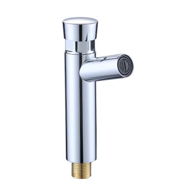 China Thermostatic Faucets Bathroom Water Faucet Push Button Basin Faucet Self Closing Saving Time Delay Faucet for sale