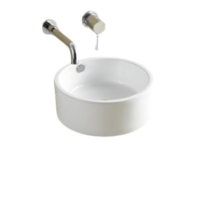 China China Manufacture Modern Ceramic Basin Round White Bathroom Basin Bathroom Sink for sale