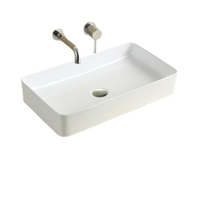 China Widely Used Modern Special Design Matte White Ceramic Basin Marble Table Wash Sink for sale