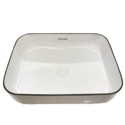 China Modern Bathroom Round Bowl Vessel Sink With Pop Up Drain Above Counter Porcelain Ceramic Countertop Mini Basin for sale