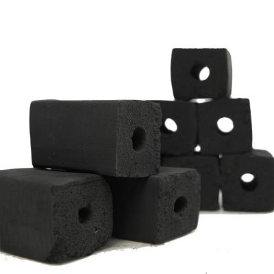 China High Quality FireMax Smokeless Square Low Ash Hookah Charcoal Cube Briquette Cutting Charcoal For Grilling for sale