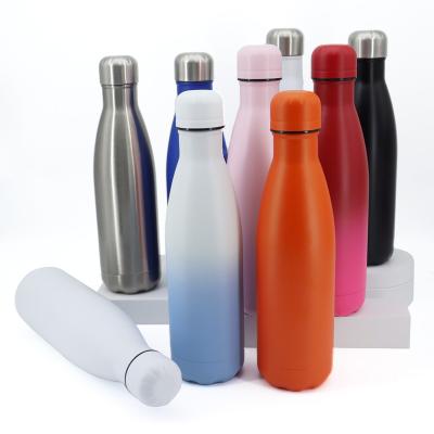 China Wholesale 17oz 25oz Stainless Steel Vacuum Flask Cola Shape Thermal PORTABLE Insulated Sport Drinking Bottle for sale