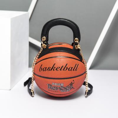 China Other Wholesale Women's Luxury Bags Around The Body Basketball Bag Purse Shoulder Bag Creative Cross Handbags for sale