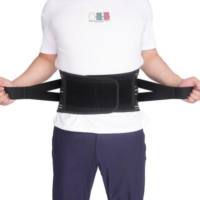 China ETHAN 2021 Universal Custom Back Brace Compression Waist Support Adjustable Breathable Lumbar Belt Double for sale