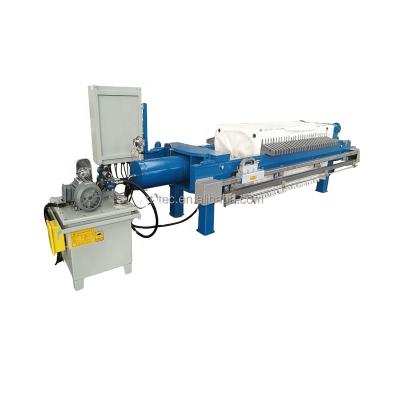 China Automatic solid-liquid separation hydraulic filter and frame chamber membrane pressure plate filter press equipment for palm oil purification for sale