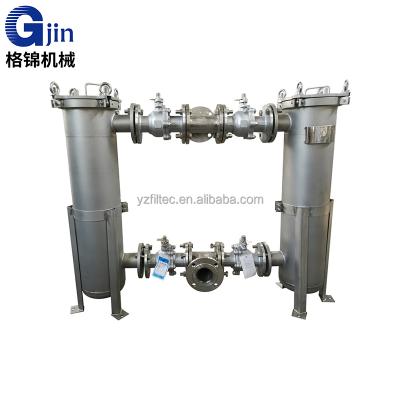 China Duplex Bag Filter Cartridge Filter 304 316 Industry Filtration Food Grade Stainless Steel Filter Available For Sugarcane Juice Milk Filtration for sale