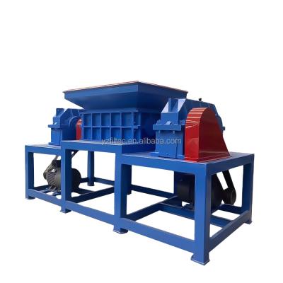 China Twin Metal Bottle Plastic Wood Film Shredder Lithium Battery Industrial Recycling Double for sale