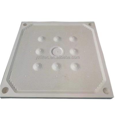 China Solid Liquid Separation 500*500mm Filter Press Plate 800 X 800 Mm Chamber Filter Plate For Municipal Wastewater Industrial Waste Water Treatment for sale