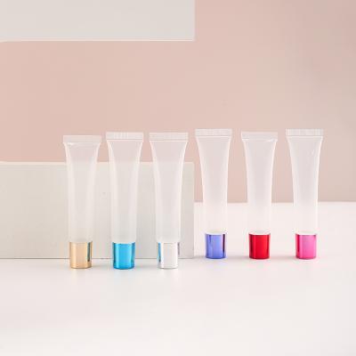 China Custom Cosmetics 10ml 15ml Logo Printing Plastic Cosmetics Lip Gloss Tubes for sale