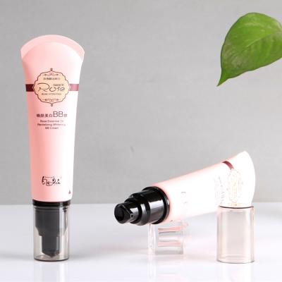 China 50ml Facial Cream Customized BB Sunscreen Cream Airless Cosmetic Pump Tube for sale