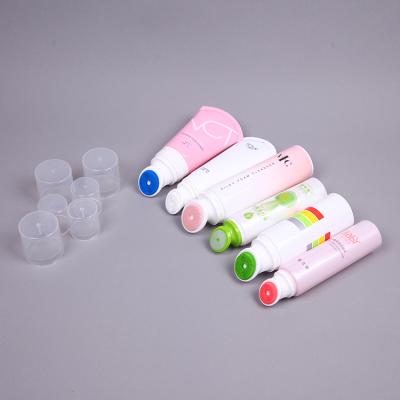 China Personal Care New Arrive Balls Massage Plastic Cosmetic Tube With Brush Applicator for sale