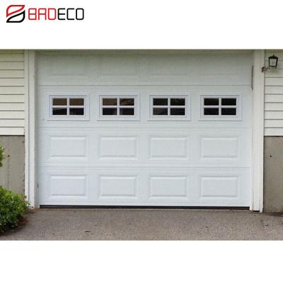 China overhead insulated heat insulation garage door/cheap garage door/luxury sectional sandwich panel garage door for sale