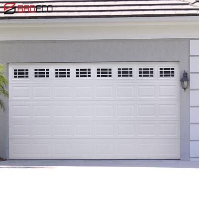 China Heat Insulation Sectonal Residential Panel Door With Automatic Garage Door Opener Outdoor Full Set Prices for sale