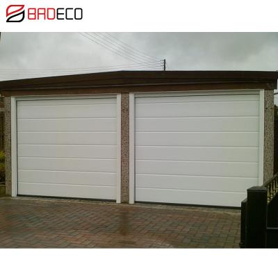 China Heat Insulation Garage Door 16x7 Security Motorized Color Steel Industrial Sectional Garage Door For 2 Car for sale